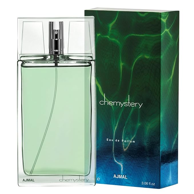 Ajmal Chemistery Eau de Parfum for Men, 3.0 fl oz / 90 ml, Aromatic Woody Floral Spicy Masculine Fragrance, Long Lasting Men’s Perfume, Made in Dubai