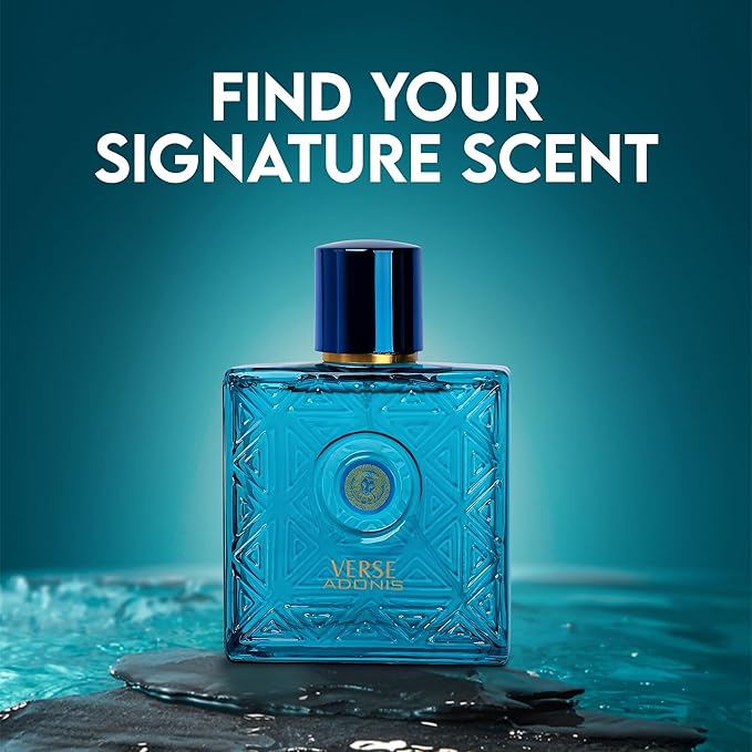 Verse Adonis&Valentine Milano Combo Men Cologne 3.4 Fl. Oz Men's Perfume Refreshing Combination of Woody Floral & Fruity Scents Eau De Parfum for Men Lasts All Day Best Gift for Any Occasion