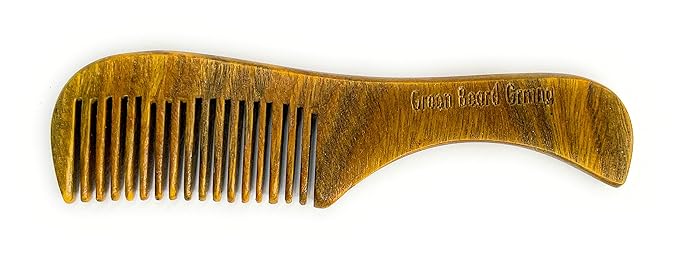 Tree-mendous Sandalwood Mustache Comb 2-Pack - Durable Pocket Combs that Plant Trees by Green Beard Grmng