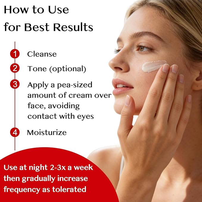 Skincare All In One Anti Aging Face Cream — Retinol & Peptide Anti Aging Face Moisturizer, Facial Firming & Skin Tightening Cream for Face & Neck, Fine Lines & Wrinkles, For Women & Men, 2.7 fl oz