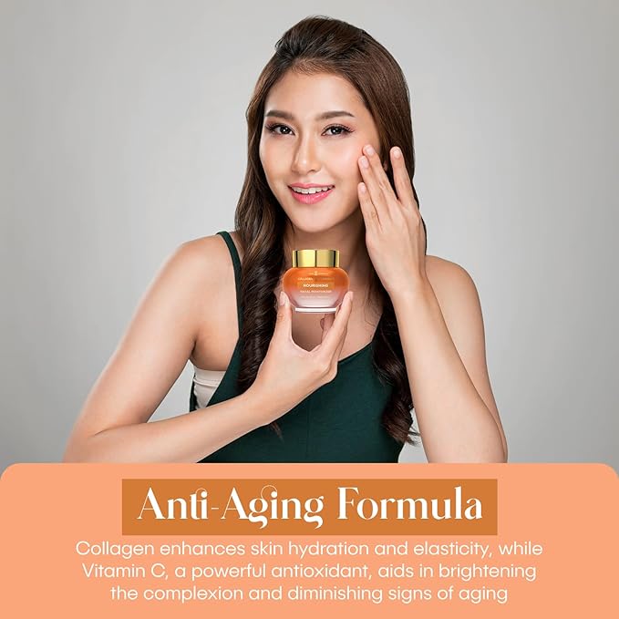 Collagen & Vitamin C Moisturizer - Brightens Skin, Reduces Fine Lines & Wrinkles - Anti-Aging, Dermatologist Tested, Clean Beauty, Korean Skin Care - 1.69 FL.OZ.