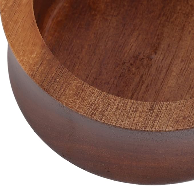 TOPINCN Men Wooden Shaving Brush Bowl Cup Foam Bowl Tool Mug Shaving Bowl Maple Wooden Scrub Bowl Serve Bowl Shaver Serving Bowl Chimney Brushes