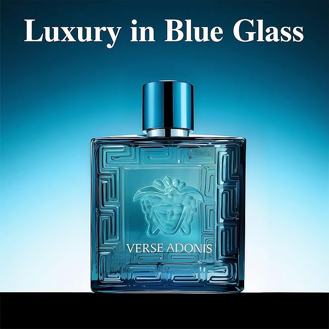 Men's Cologne Eau De Parfume Natural Spray Verse Adonis Perfume with Fruity Warm & Floral Scent 3.4 Fluid Ounce Long Lasting Fragrance