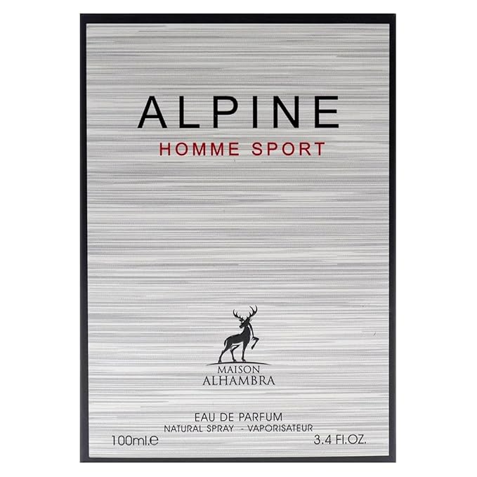 Lattafa ALHAMBRA ALPINE HOMME SPORT EAU DE PARFUM 100ml | LUXURY LONG LASTING FRAGRANCE | PREMIUM IMPORTED FRAGRANCE SCENT FOR MEN AND WOMEN | PERFUME GIFT SET | ALL OCCASION (Pack of 1)