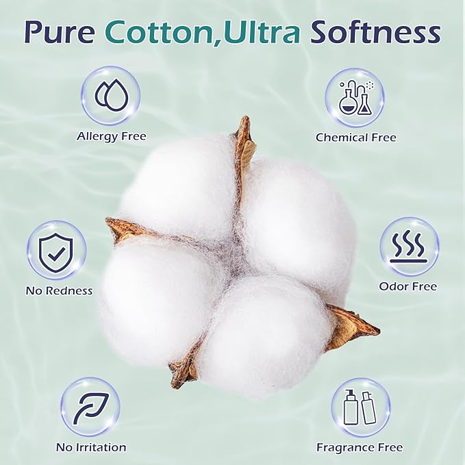 Disposable Face Towel, Clean Towel, Extra Large 12" x 10", Soft Dry Wipe Face Wash, Makeup Remover, Biodegradable Towelette for Sensitive Skin 160 Count (2 Pack)