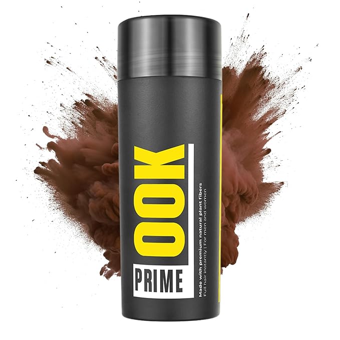 PrimeLook Hair Building Fibers, Luxurious Building Fibers for Thinning Hair, Superior Formula for Men & Women, Instant Volume, Matches Colors (27.5g, Auburn)
