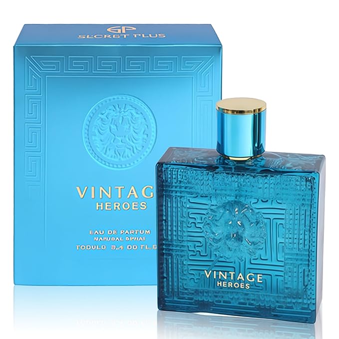 Vintage Hero Men Perfume Cologne for Men Natural Spray Masculine Scent Wonderful Fragrance Gift Eau De Parfum for Daily Use 3.4 Fluid Ounce