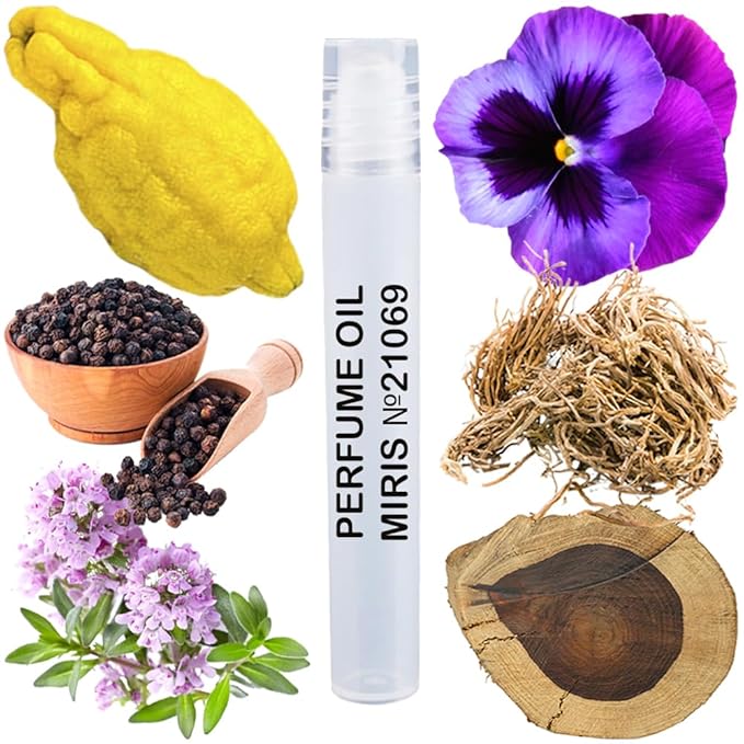 MIRIS No. 21069, Inspired by The Beat, Long-Lasting Perfume Oil for Men Roll-On, Rollerball 0.34 Fl Oz / 10 ml