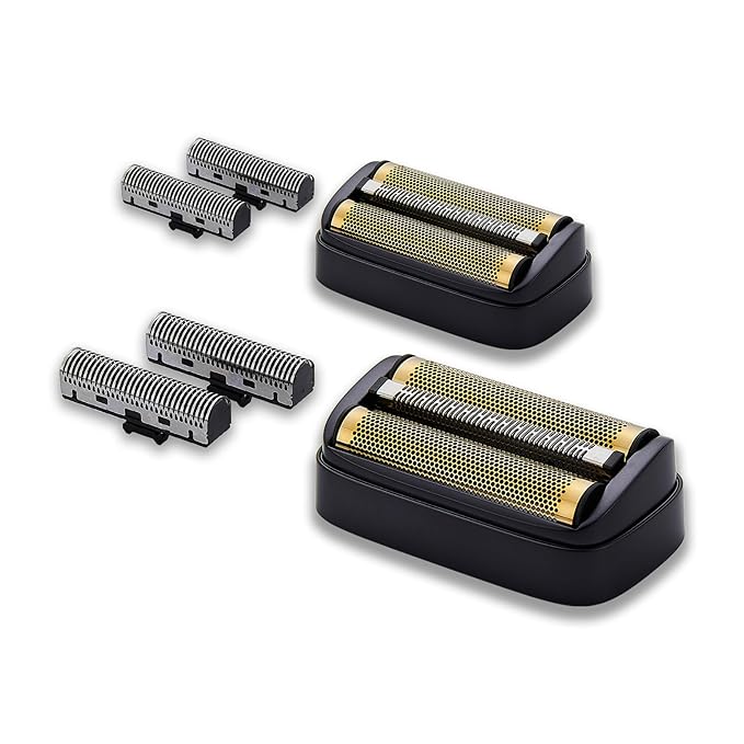 Replacement Foil & Inner Cutters Compatible with Andis 17300 reSURGE Electric Shaver, Black (2 Pack)