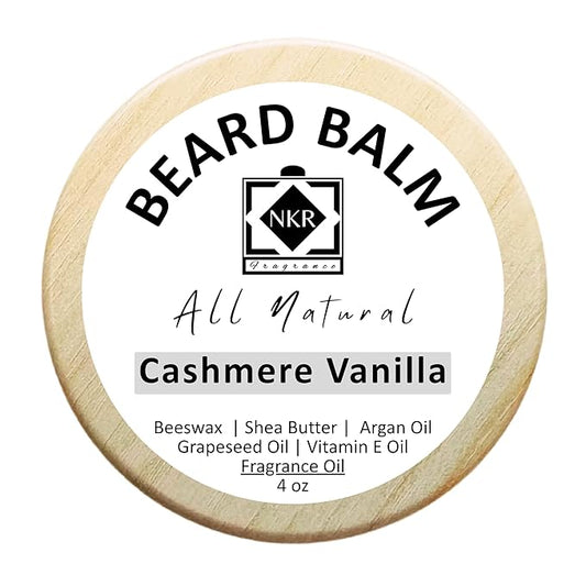 Beard Balm | Strengthens & Softens Beards & Mustaches | Beard Wax for Men | Natural Ingredients | Cashmere Vanilla