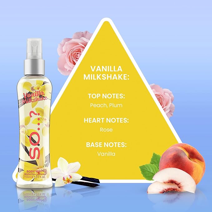 Unique Body Mist - Vanilla Candy by So…? for Women - 5.1 oz Body Mist - Pack of 2