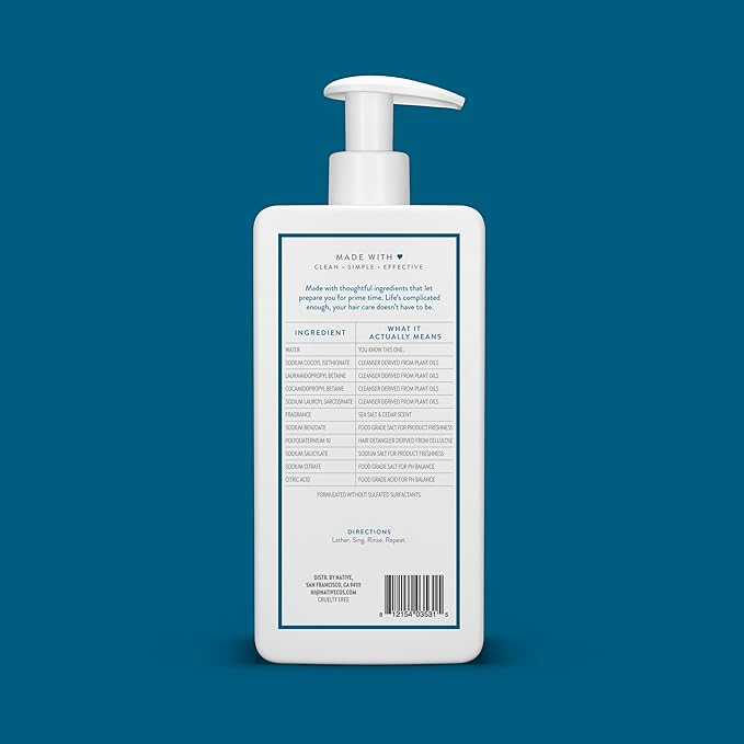 Native Sea Salt & Cedar 2N1 Shampoo & Conditioner Set 16.5 fl oz