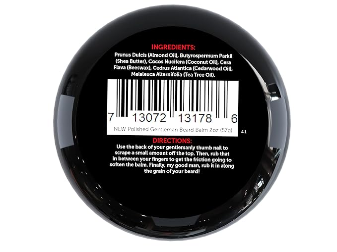 Beard Balm for Men & Mustache Wax - Hold Biard Wax with Beard Oil for Men - Made With Beeswax for Easy Styling - Polishes, Softens & Conditions Beard & Mustache - Itch Free Beard Care 2oz