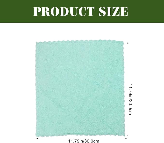 6Pcs Coral Fleece Face Wash Cloths Soft Reusable Makeup Remover Towels for Men and Women Skin-Friendly Highly Absorbent and Comfortable Facial Cleansing Squares