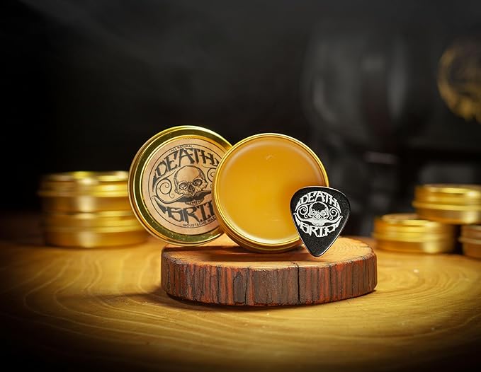THE VINTAGE GROOMING CO. Death Grip Extra Strong Mustache Wax, Night Fury Mustache Wax Remover Oil, and Comb Set