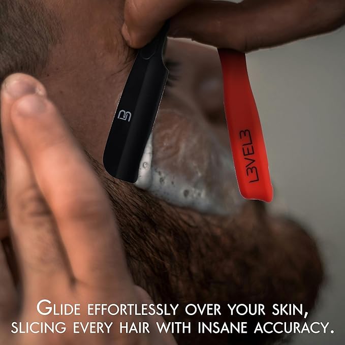 Level 3 Milly Razor - Fast and East to Assemble - Excellent Grip and Control - Straight Razor Holder- Level Three Holder
