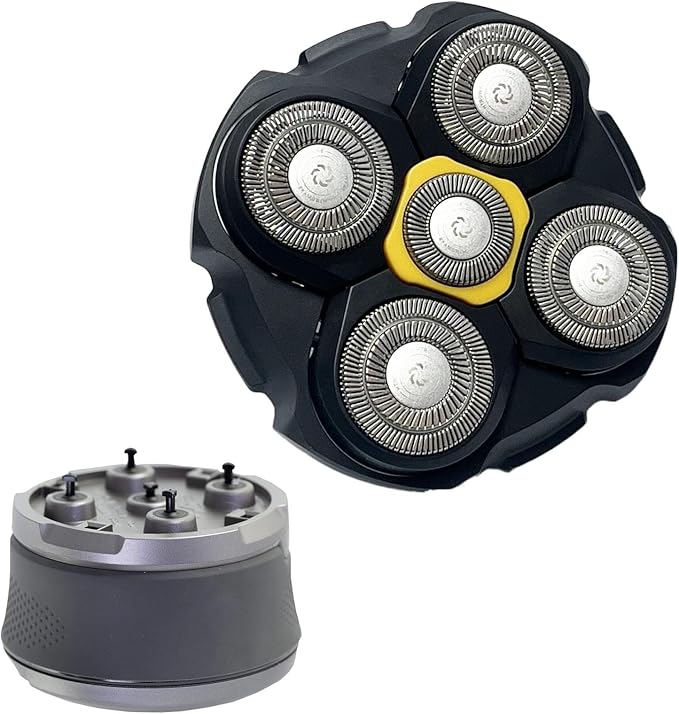 Head Shaver Replacement Head Compatible with Microtouch Titanium Electric Head Shaver Precision Head Trimmer Blade