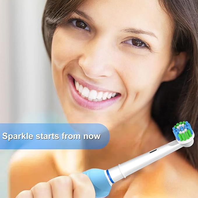 Replacement Toothbrush Heads Compatible with Braun Oral B, 20 Pack Professional Electric Brush Heads for Oral B Replacement Heads Refill Pro 1000/1500/4000/7000/8000/9600 Etc.