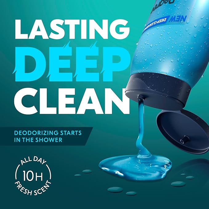 Degree All Day Fresh Body Wash Cool Rush Deep Cleansing 20 FO