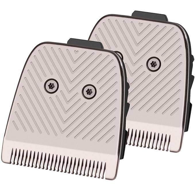 2 Pack Replacement Blade for Manscaped The Lawn Mower 5.0 Ultra Trimmer Blades, Groin Hair Trimmer Ceramic Blade Head Refill with Cartridge,Fit for Manscaped Lawn Mower 5.0 Ultra Replacement Blades