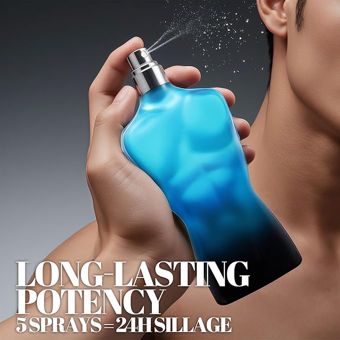 Men's Cologne Gift Set Include Valentine Milano,Valentine,Blue for Men Ultra& Valuable Paris - 3.4 Fl Oz Each | Vanilla Bourbon, Leather & Amber Floral Fragrance Eau de Toilette Perfume