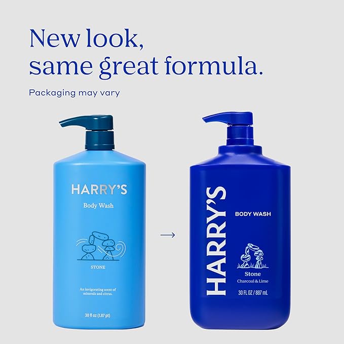Harry's Men's Body Wash - Stone - 30 fl oz - Shower Gel for Men - No Parabens, Sulfates, or Dyes