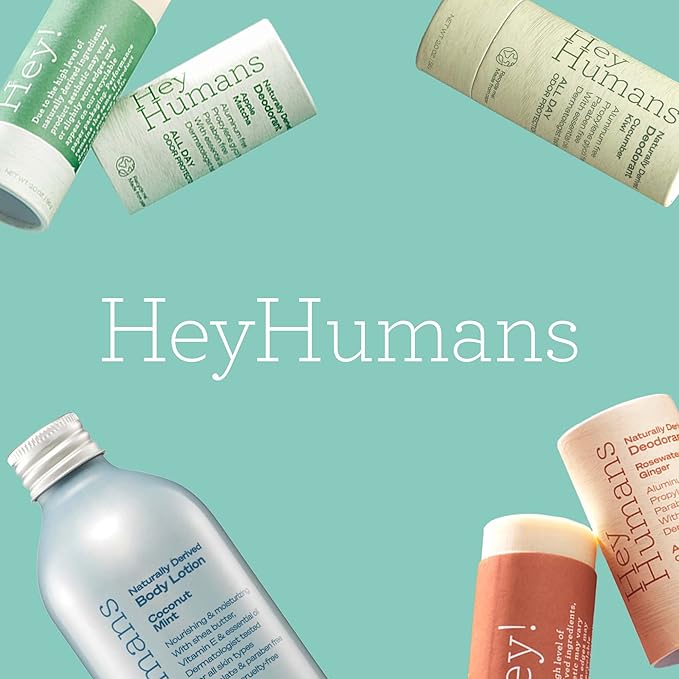 Hey Humans Banana Aloe Moisturizing Body Wash with Natural Ingredients & Jojoba Oil | Clean, Vegan, Sulfate Free Bath & Body Wash for Women & Men | Recyclable Bottle, 14 fl. oz. - Pack of 3