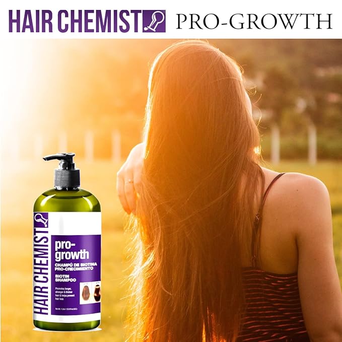 Hair Chemist Pro-Growth Shampoo with Biotin 33.8 oz. - Biotin Shampoo for Thinning Hair and Hair Loss