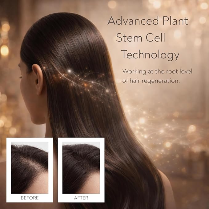 Hair Growth Serum, 0% Min.oxidil for Men & Women Advanced Hair Regrowth, Exosome Thinning Hair' Serum Stimulates Growth Biotin Serum, Scalp Treatment W Plant Stem Cells & Nano-Keratin - 1.7 fl oz