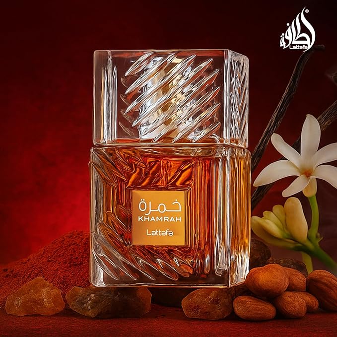 Lattafa Khamrah - Vanilla, Warm Spicy, Amber, Cinnamon - Eau de Parfum Long-Lasting Fragrance for Unisex, 3.40 Ounce / 100 ml