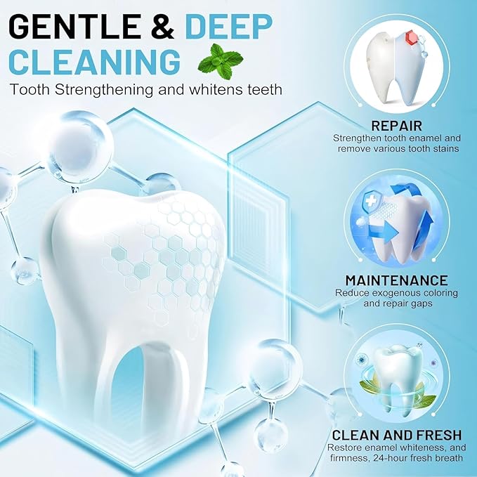 7.5% Hydroxyapatite Toothpaste, 7.5% Hydroxyapatite Toothpaste for Advanced Enamel Protection, Appropriate for Sensitive Teeth, Gentle and Effective Formula, Fresh Mint (1)