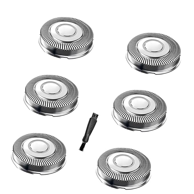 SH90 Replacement Heads Compatible with Philips Norelco Series 9000 Series 8000 S9511 S8950 S9311 Shaving Head Cutter, Upgrade 9000 replacement blades,6 Pieces