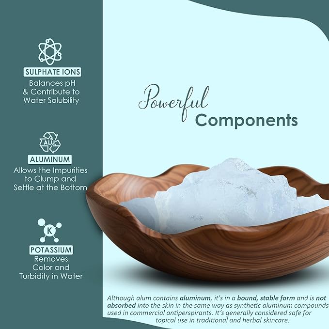 minature Potassium Alum Stone 250g |Phitkari Block| Pure Fitkari for Post Shave Care | Skin Care & Multiple Uses| Natural Deodorant