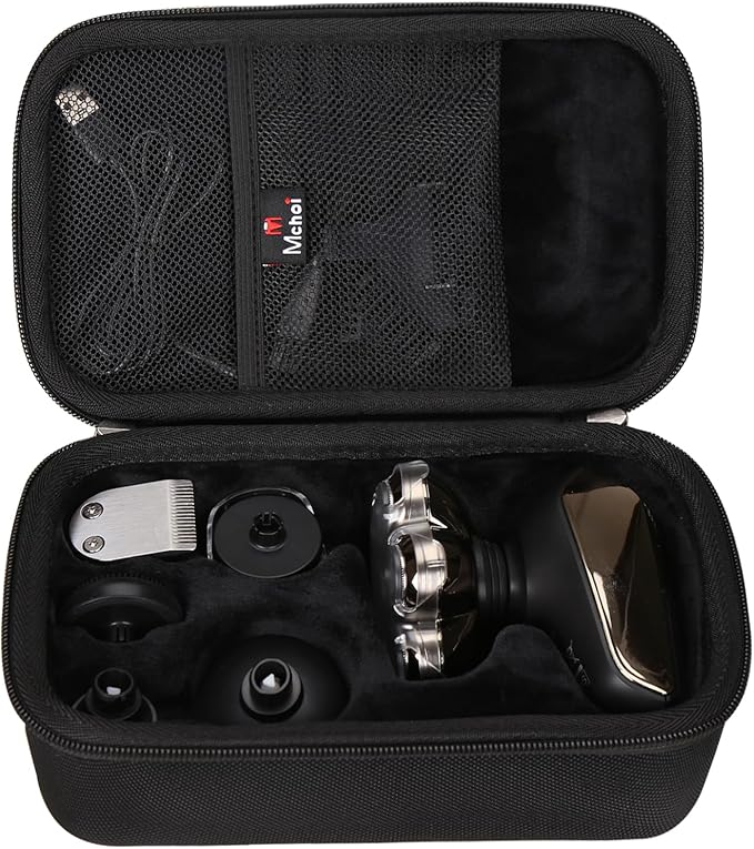Mchoi Hard Case Suitable for SHPAVVER 5-in-1 Electric Razor IPX7 Waterproof for Bald Men, Waterproof Shockproof Head Shavers Protective Case, Case Only