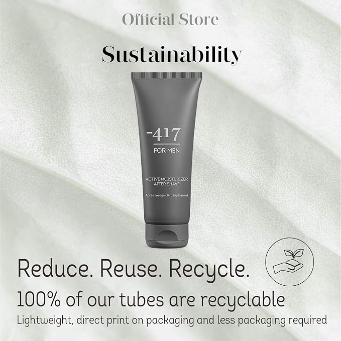 -417 Dead Sea Cosmetics Active Vegan After Shave For Men - Soothes, Moisturizes While Protecting Skin From Cuts and Nicks 3.38 oz.