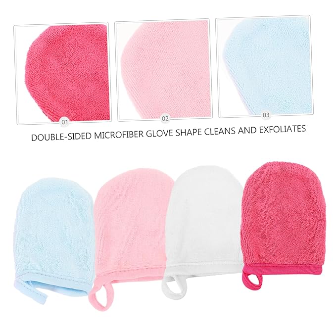 20pcs Facial Cleaning Gloves Sleep Mask Mitts Makeup Remover Mitts for Women Men Home Use