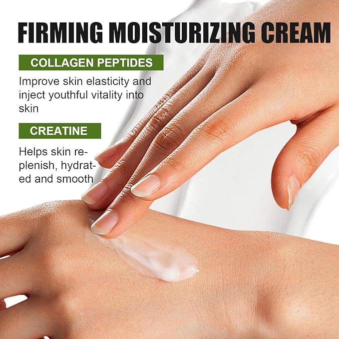 Collagen Peptide Complex Moisture Cream with Retinol,Creatine and Plant Squalane - Skin Tightening Firming - Anti Aging Face Wrinkle Cream, Day & Night Moisturizing Facial Cream -1.7oz