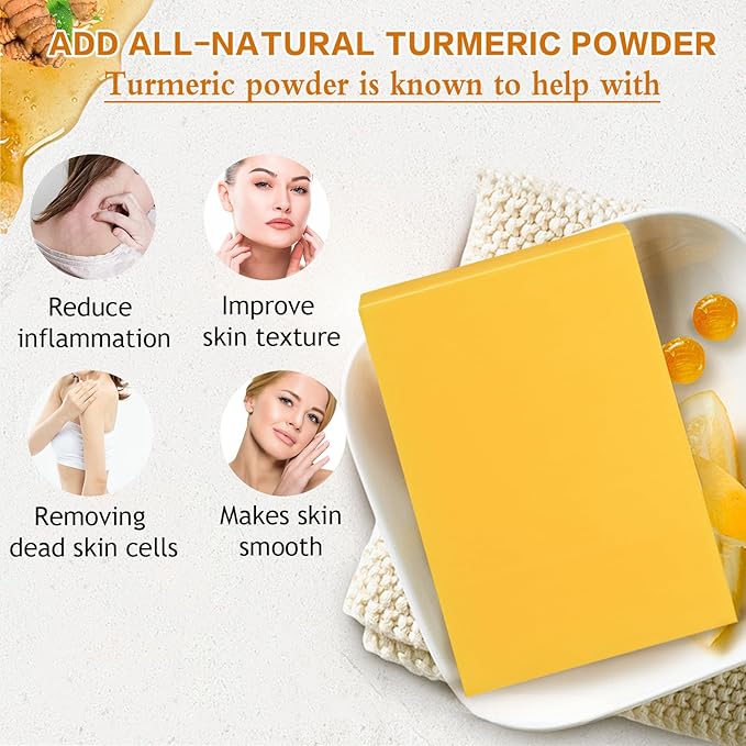 3 Pack Turmeric Soap Bar Turmeric Facial Cleanser for Face & Body, Turmeric Face Wash Turmeric Foaming Cleanser Turmeric Wash Facial Cleanser, Turmeric Bar *2 Turmeric Facial Cleanser 5.28 Fl.Oz