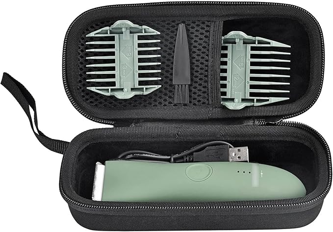 MEROM Hard Case Compatible with Meridian Grooming Shaver Electric Groin Body Trimmer and Accessories, Travel Storage Case for Trimmers, Case Only