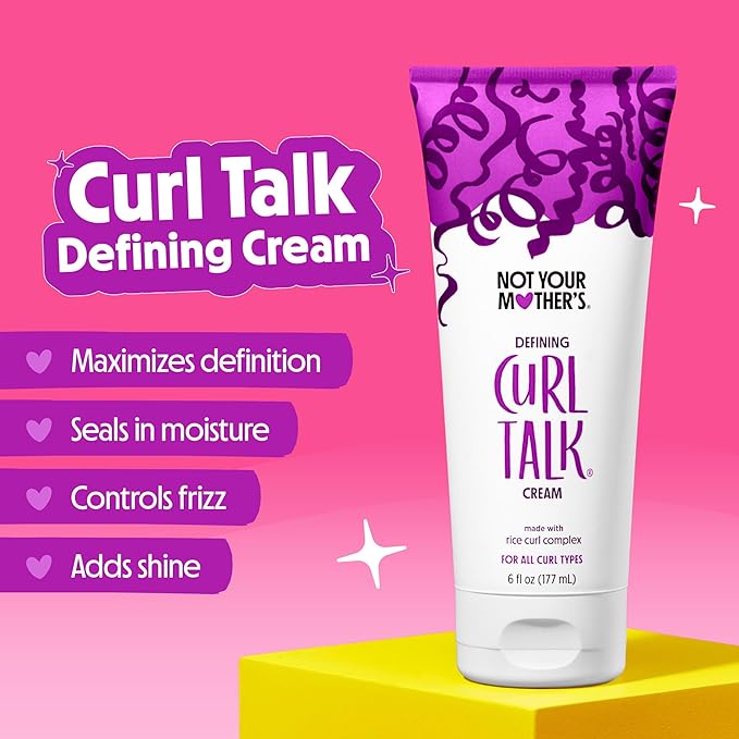 Not Your Mother's Curl Talk Frizz Control Sculpting Gel & Defining Cream (2-Pack) - 6 fl oz Each - Tames Hair Frizz & Maximizes Definition - For All Curly Hair Types