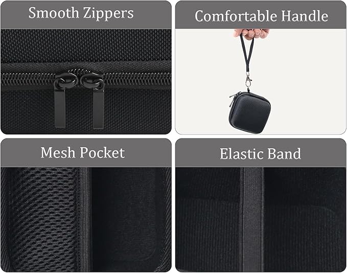 Hard Protective Travel Case Compatible with Men's Balder Boss with Mesh Pocket for Travel, Travel Storage Bag Compaitble with RMton Balder Pro Head Shaver XR7120/XR7000
