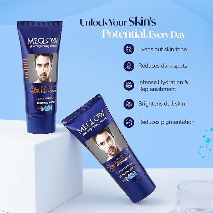 Meglow Premium Fairness Cream SPF 15 for Men (50g)