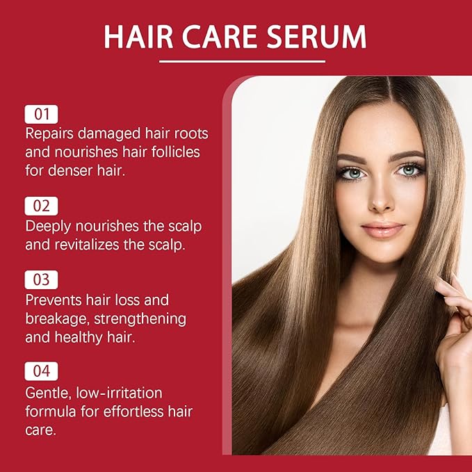 15ml Hair Growth Serum for Thinning Hair – Nourishes Scalp, Strengthens Roots, Reduces Hair Loss & Breakage with Rosemary, Pumpkin Seed & Saw Palmetto