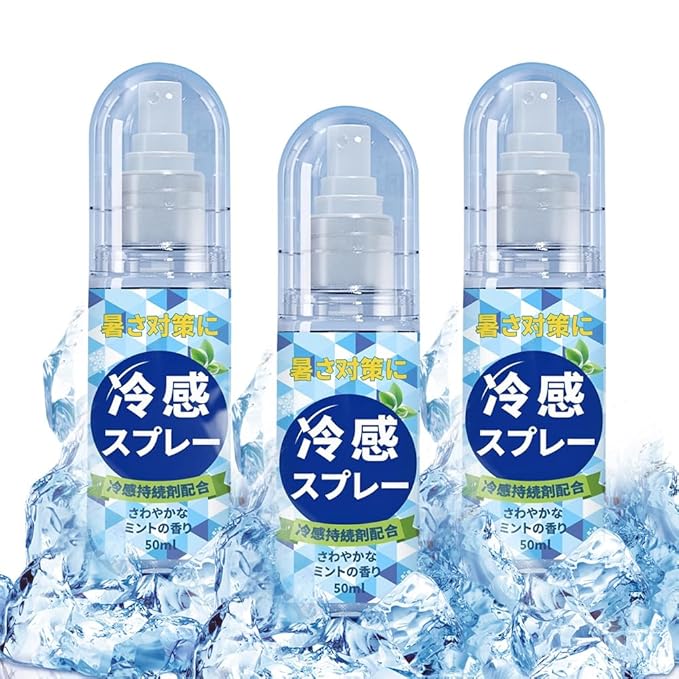 Cool Spray, Cooling Body Spray for Summer Down Instant Cooling Relief for Outdoor Sports Travel Non-Sticky Mist for Men and Women (3)