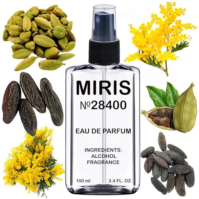 MIRIS No. 28400, Inspired by Mimosa & Cardamom, Long-Lasting Unisex Eau de Parfum for Women & Men, Spray 3.4 Fl Oz / 100 ml