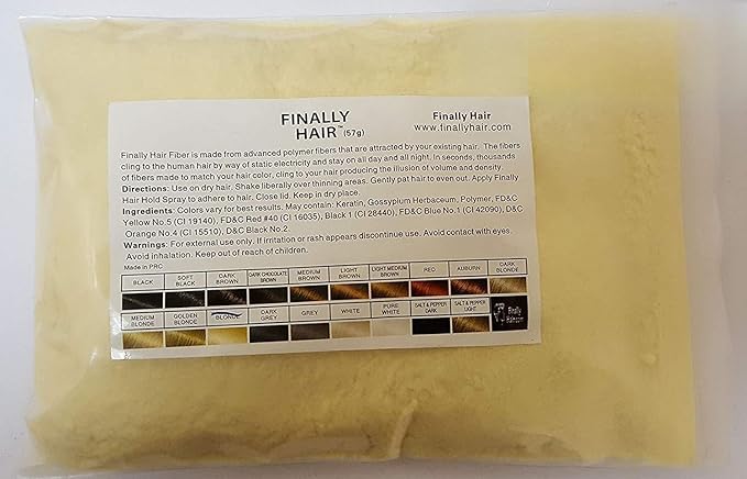 Hair Building Fibers 57 Grams. Highest Grade Refill That You Can Use for Your Bottles From Competitors Like Toppik?, Xfusion?, Miracle Hair? (Light Blonde)