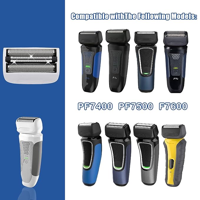 Shaver Replacement Blades Compatible with Remington Shaver Foil SPF-PF Head and Cutter Assembly for Remington PF7580,PF7400,PF7500,and PF7600 Foil Shavers (White/1pcs)