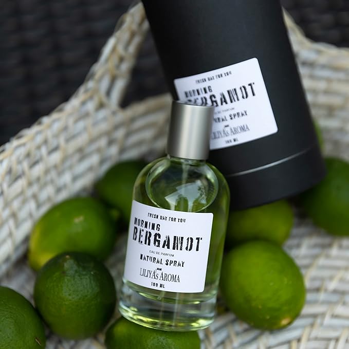 Morning Bergamot Eau De Parfum – Fresh Citrus & Woody Unisex Perfume | Bergamot, Grapefruit, Cedarwood & Amber | Long-Lasting Natural Spray | Luxury Fragrance for Men & Women | 3.4 Fl Oz