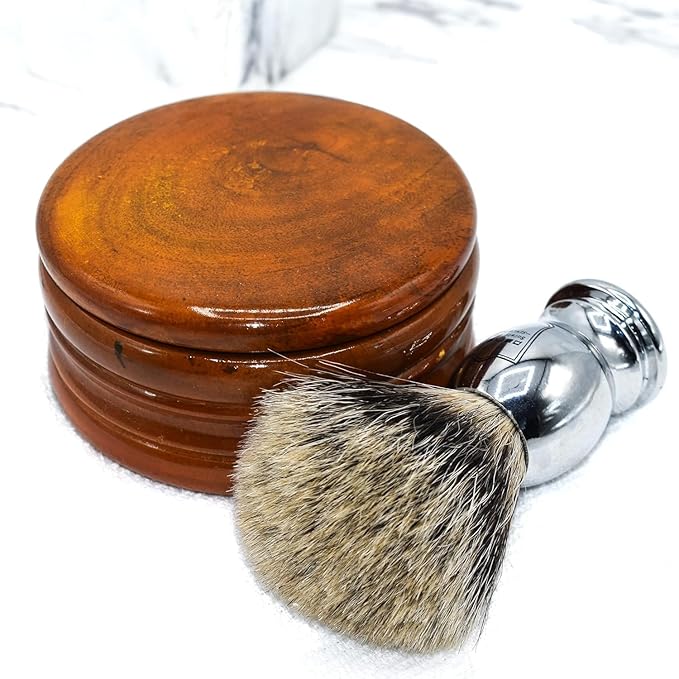 Parker Safety Razor Parker Genuine Honey Mango Wood Shaving Soap Bowl from