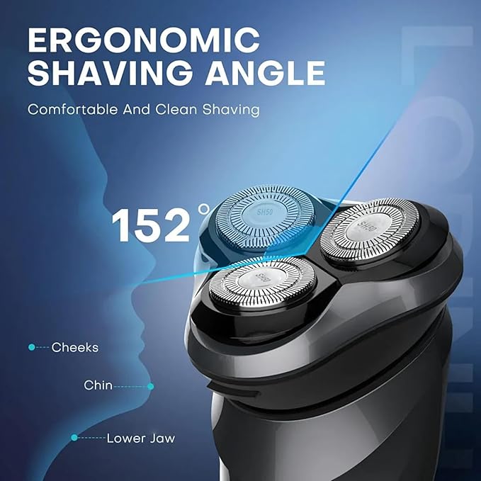 9 Pack SH50 Replacement Heads Double Blades Compatible with Philips Replacement Norelco 5000 Replacement Electric Shaving Head Razor Blades